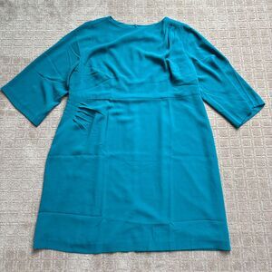 J. Jill Christian Siriano Dress Womens 26W Teal Minimal Classic Office Party NWT